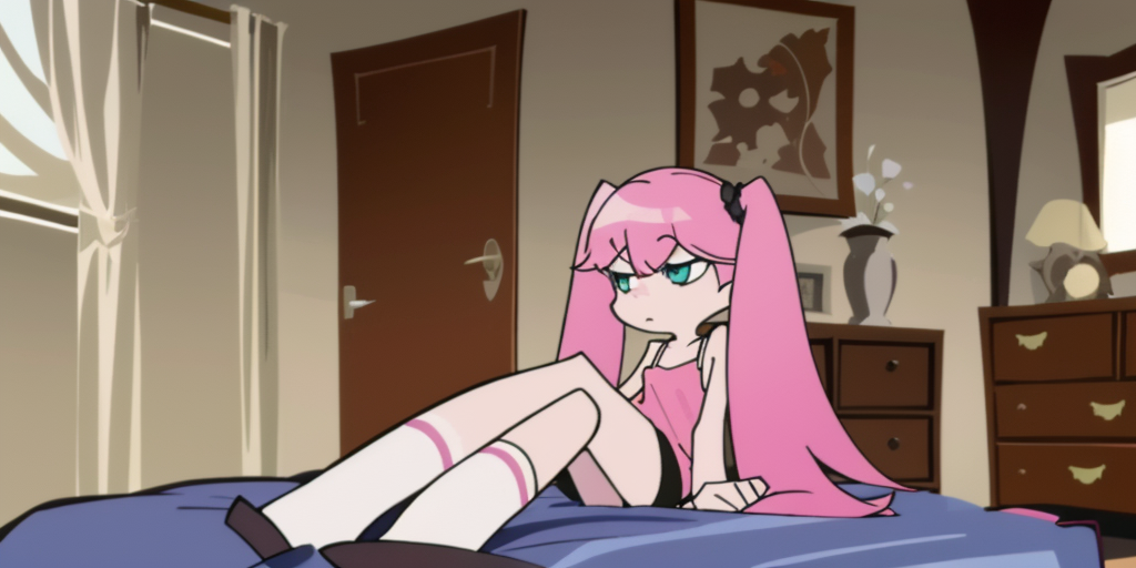 00060-3720647739-a girl sit on bedroom.,camisole,pink hair,full body__lora_PSG06-000004_0.8_,twintails,.png